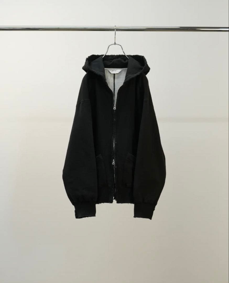 25aw ANCELLM ZIP UP HOODIE BLACK サイズ3