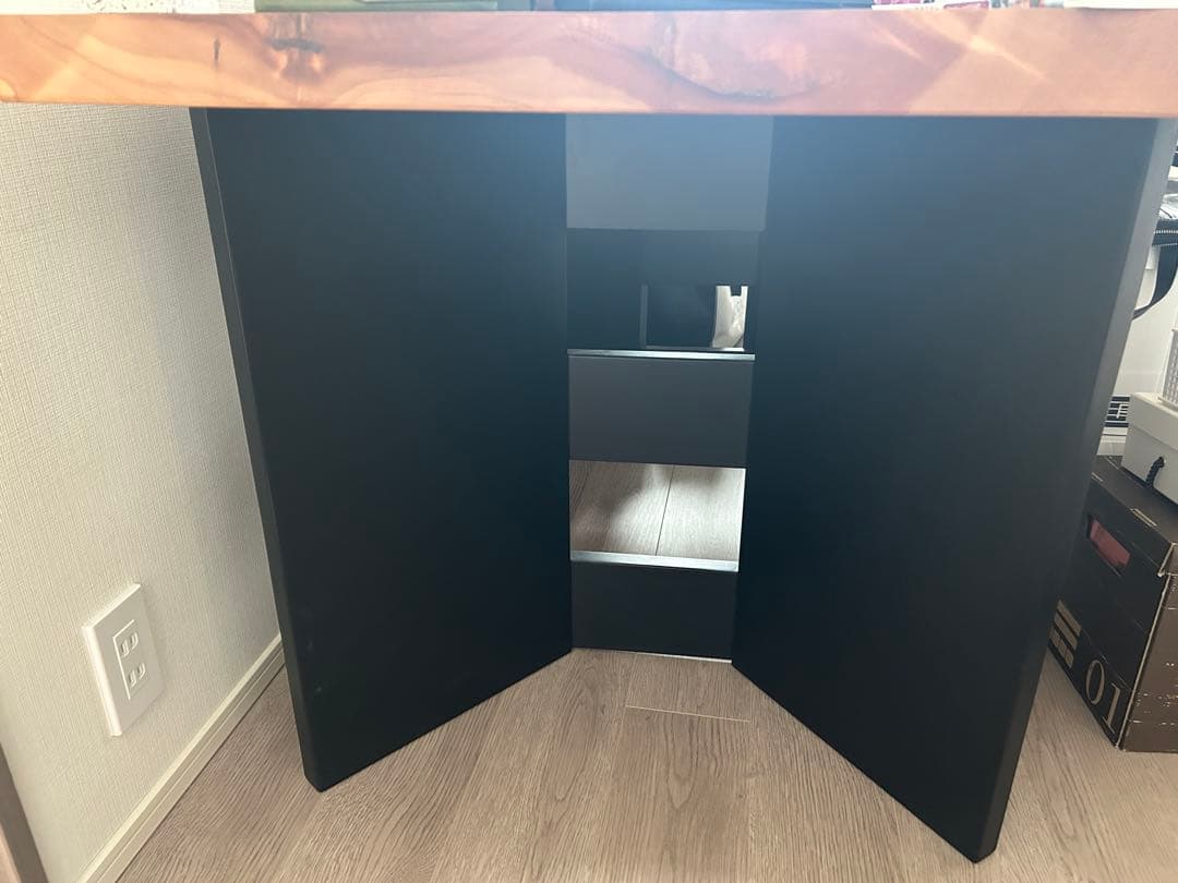 Jさん専用　大塚家具 栃 一枚板テーブル脚セット　脚のみ