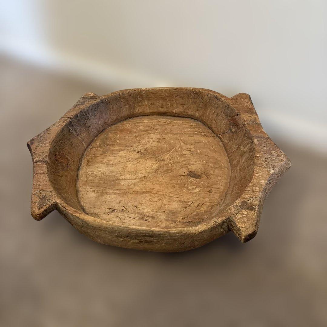 ヴィンテージ＆アンティークウッドボウル 大きな木の器