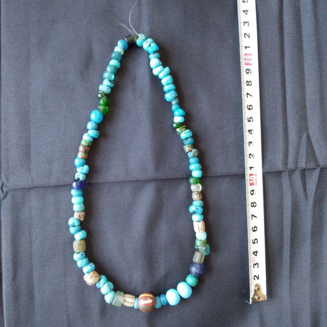 古代ガラスネックレス　ガラスネックレス　ネックレス　古代ガラス　NO 1