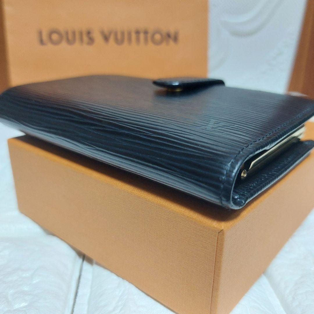 美品 Louis Vuitton ルイヴィトン エピ がま口二つ折財布