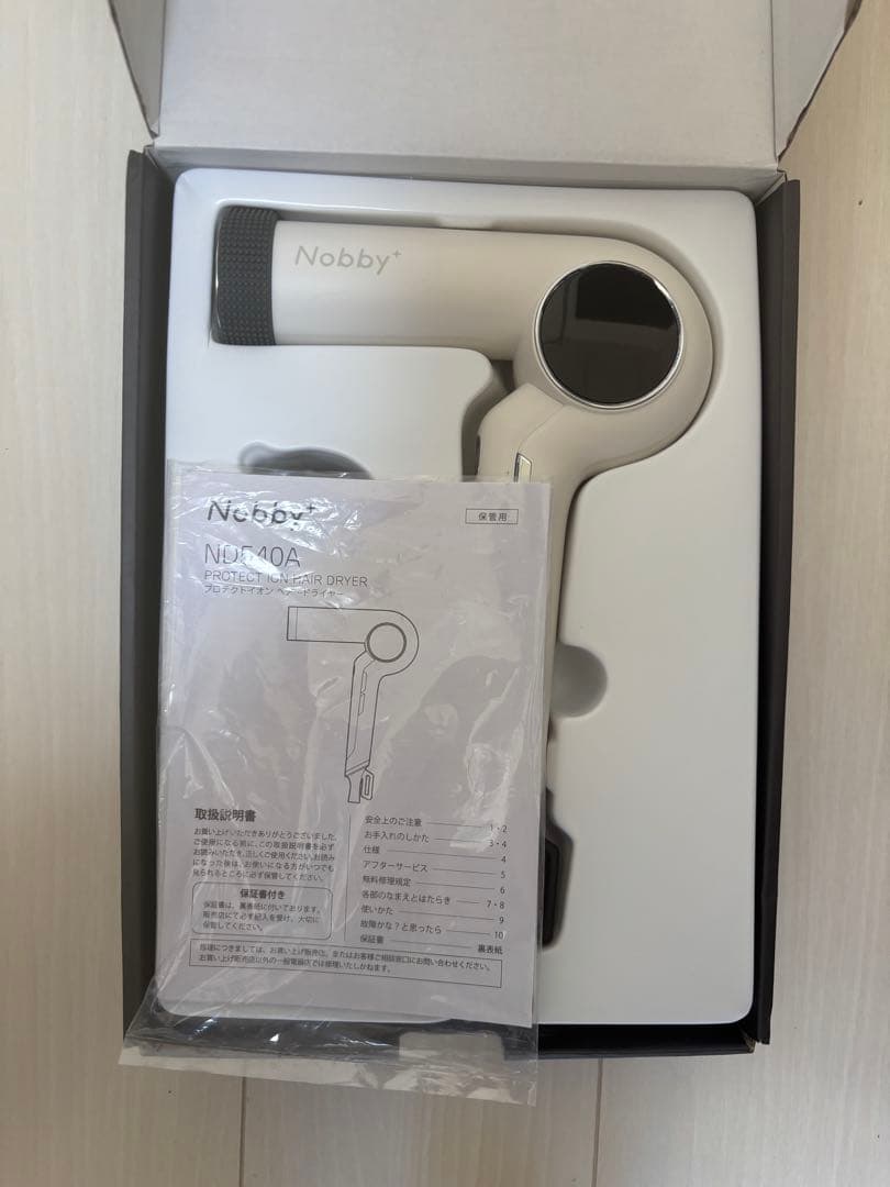 Nobby ND540A ヘアドライヤー　プロテクトイオンドライヤー　ホワイト