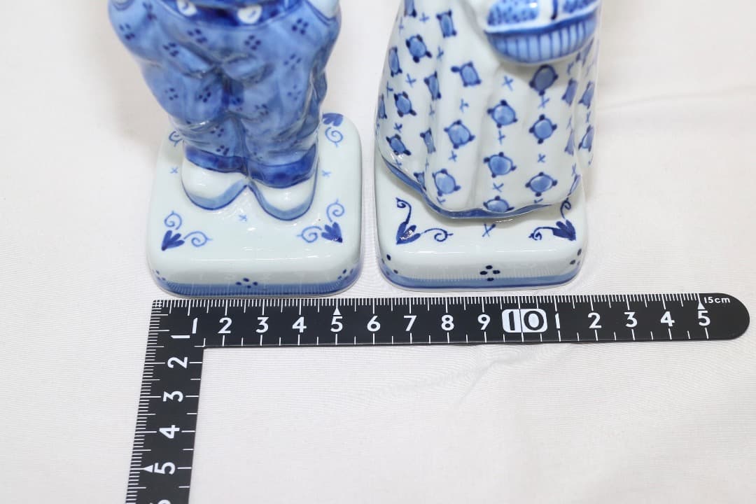  DELFT ロイヤルデルフォト ファーマーと妻 置物 陶器 オランダ