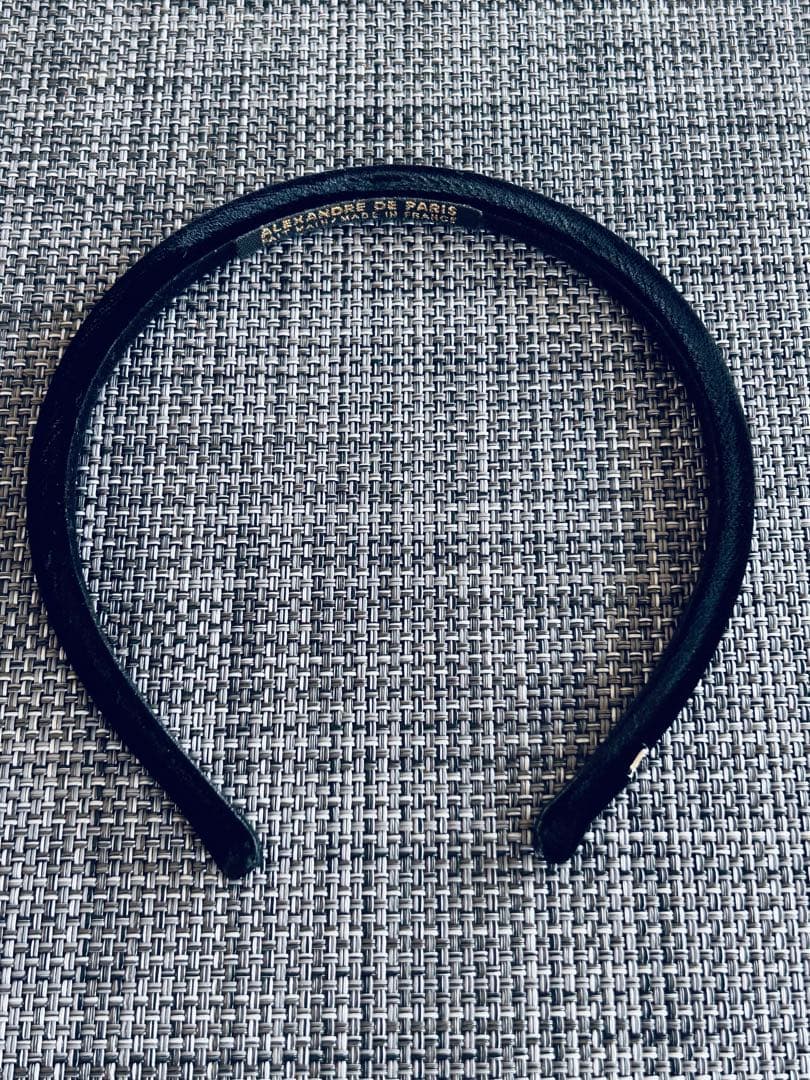 ALEXANDRE DE PARIS ベロアカチューシャ黒