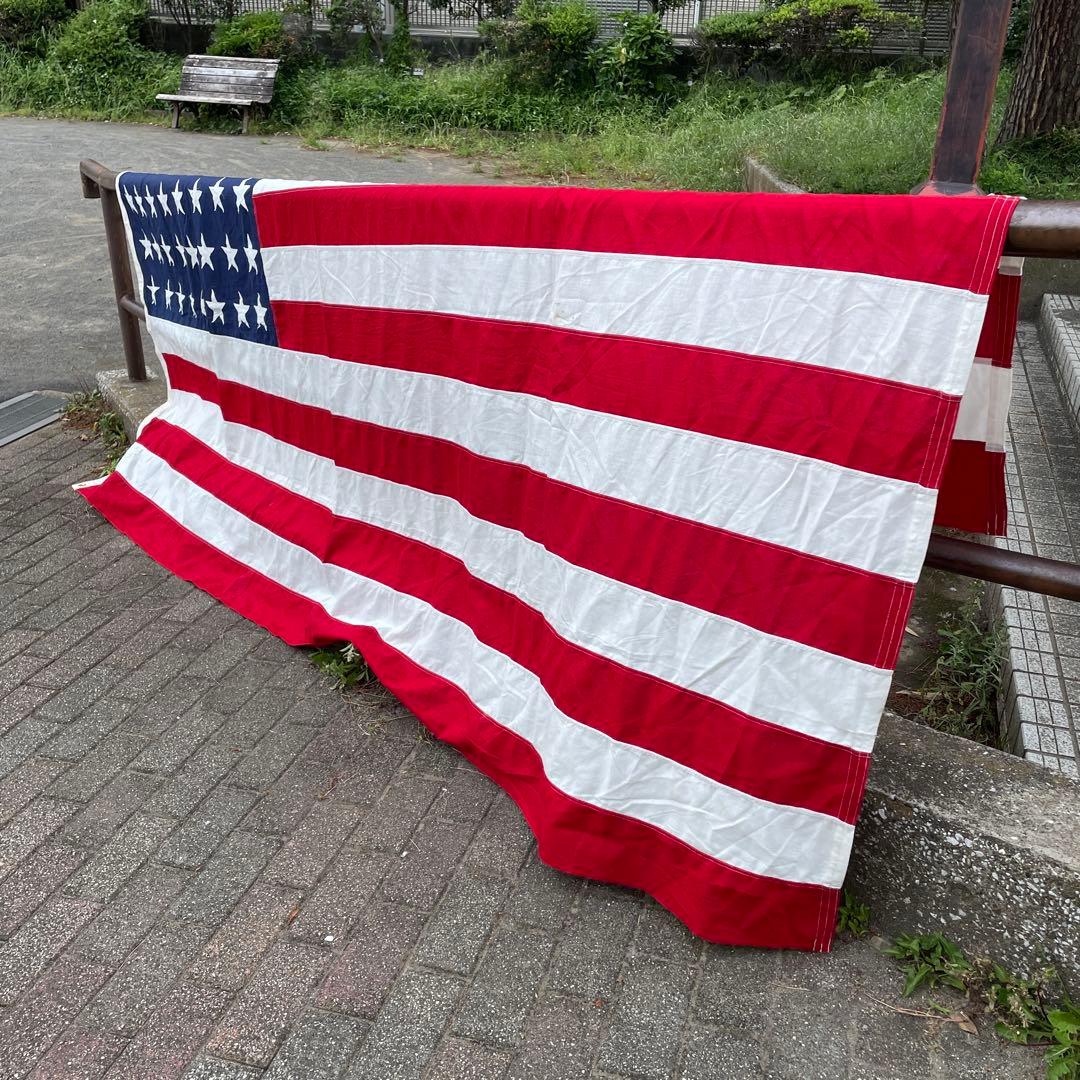特大BIG！40s〜50s 48星 星条旗アメリカアンティークUSAヴィンテージ