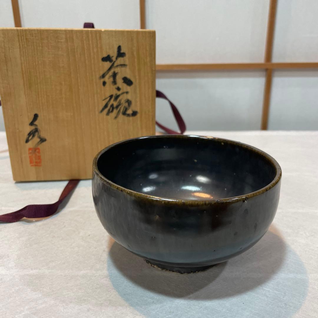 茶道 茶碗 水上 木箱入