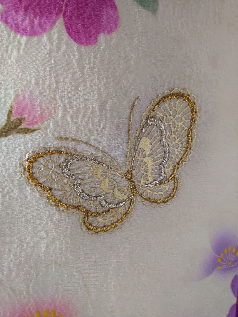 【専用】です‼️振袖、正絹未使用、重ね衿帯揚げ帯締め、袋帯襦袢、ガード加工落款