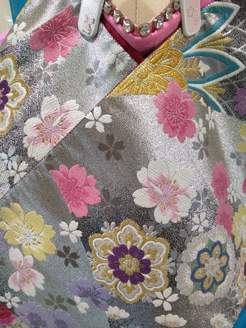 【専用】です‼️振袖、正絹未使用、重ね衿帯揚げ帯締め、袋帯襦袢、ガード加工落款