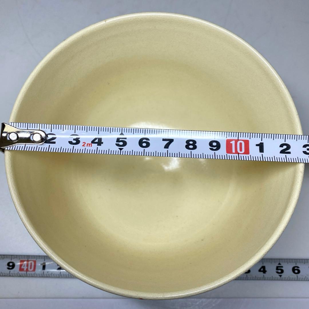 ☆茶3茜窯　千澄子画　秋草　茶碗　箱付　直径13cm 東N7-1026③