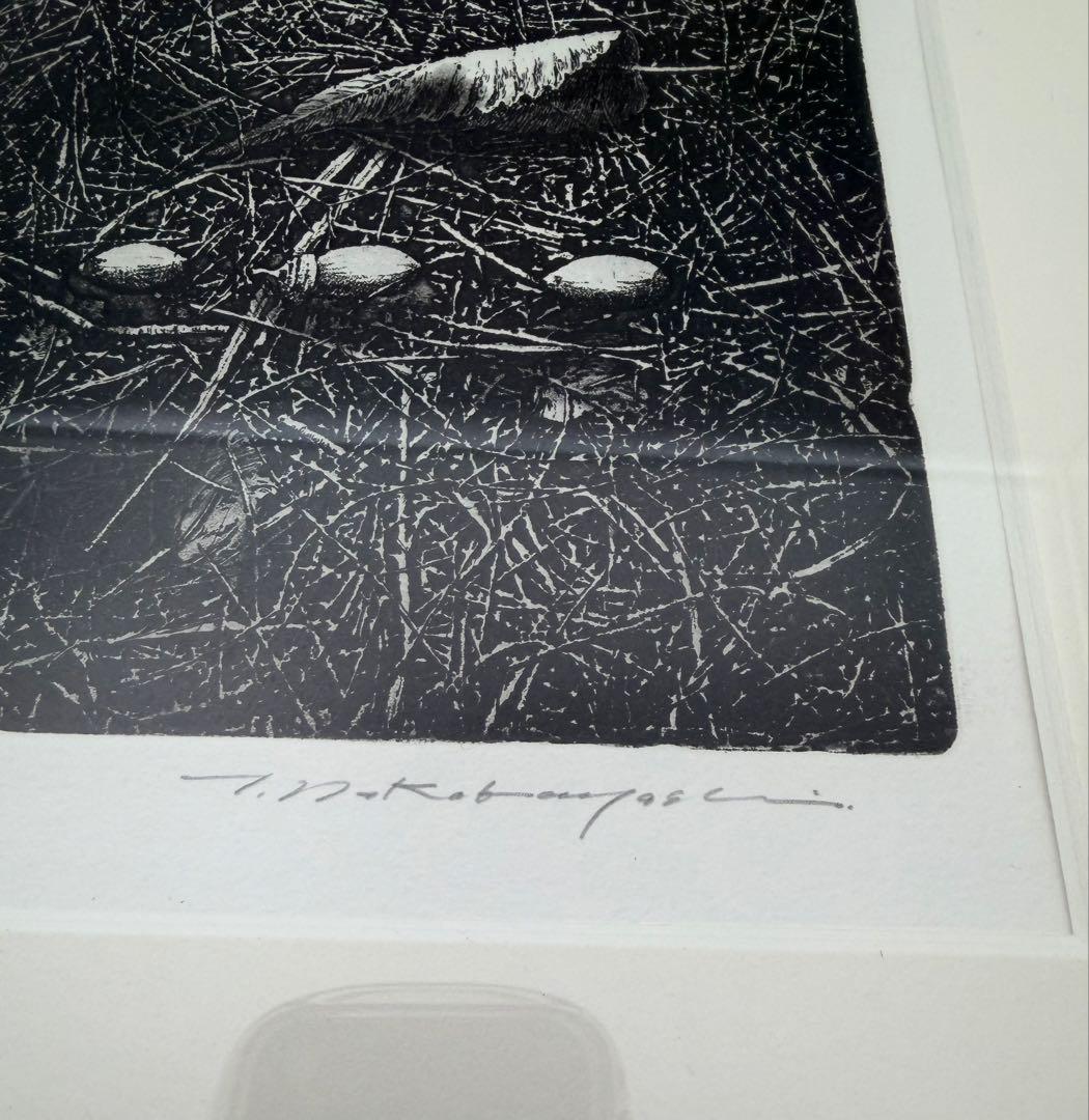 中林忠良 転位 '93 - 地 (種子) エッチング 594/800静物画　版画