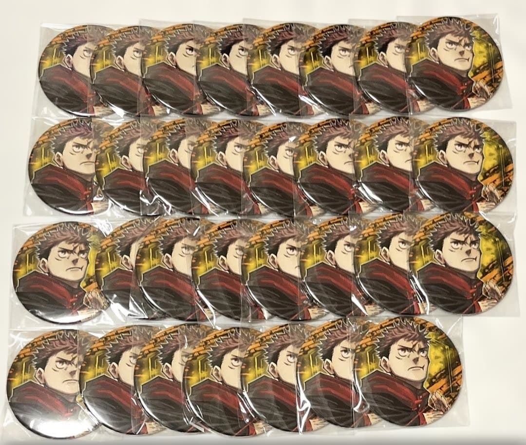 呪術廻戦　コレクション　缶バッジ　第3弾　黄色背景　虎杖悠仁　31個