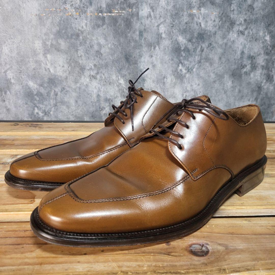 フェラガモ レザー ドレスシューズ 茶 7 2E 本革