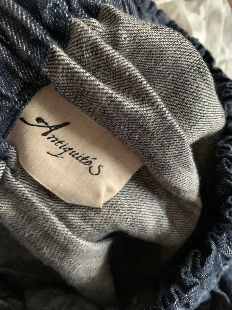 ⑧ イチ アンティークス デニムリネン サルエルパンツ