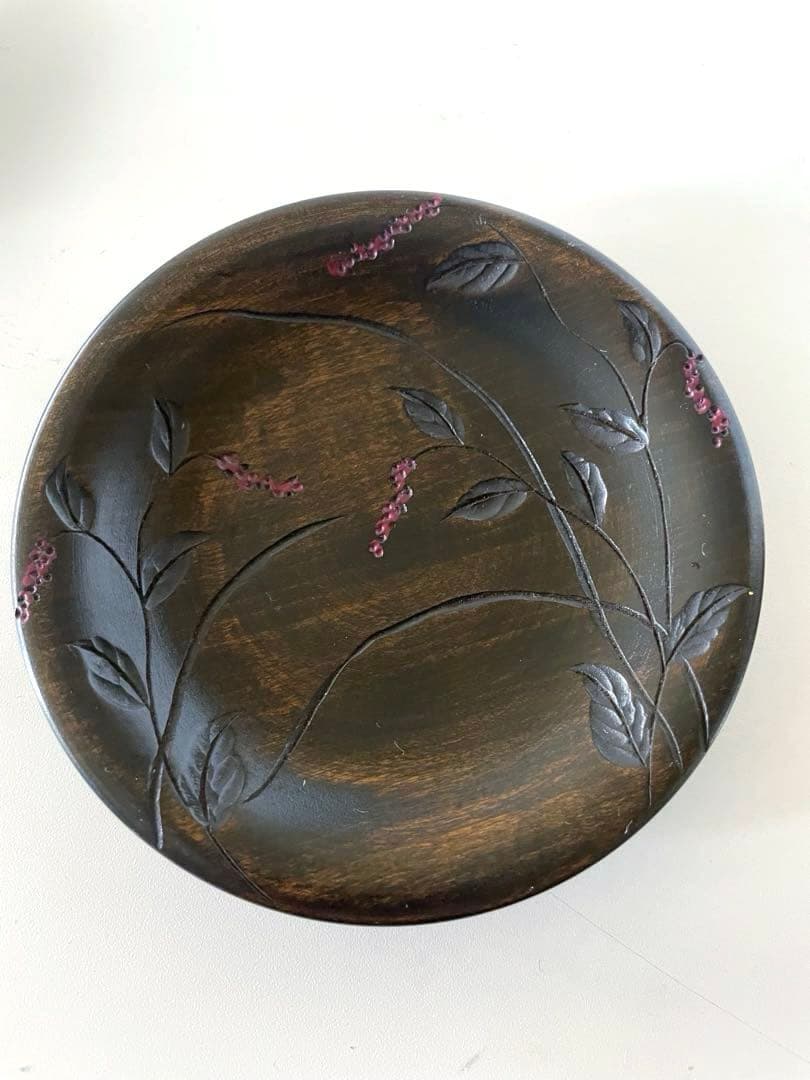 《草木彫》川添日記 豆皿五枚揃 百年うつわ 神様からの贈りもの