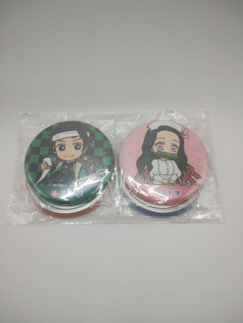 アンジ様　鬼滅の刃　白十字コラボ缶バッジ　4種セット　当選品
