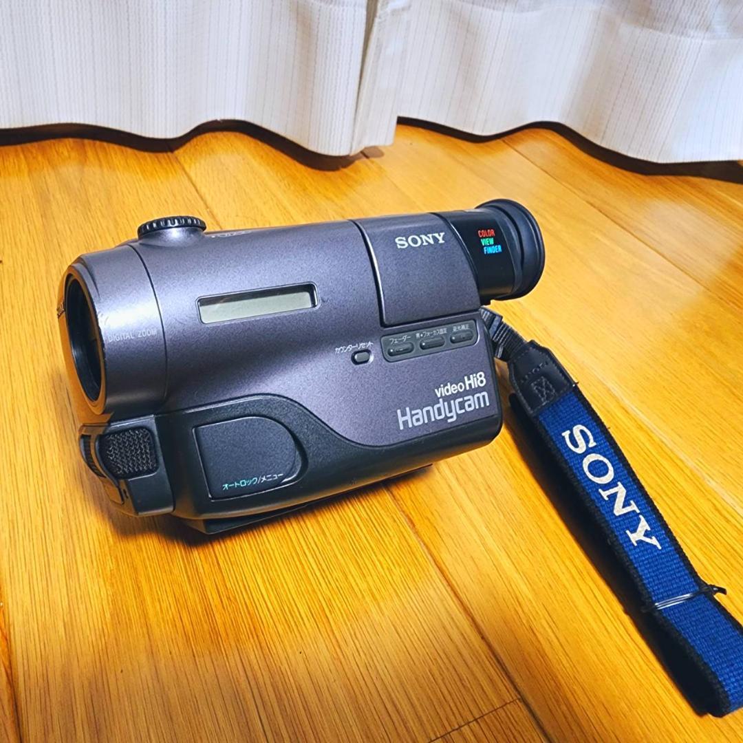【動作確認済】SONY 高画質 Hi8 ビデオカメラ CCD-TR11 説明書付