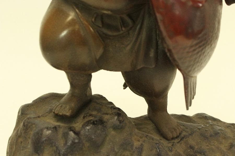 恵比寿 鯛釣 置物 吉祥 縁起物(ZE489)