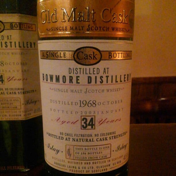 ウイスキー BOWMORE 34y 1968 40.8% DOUGLAS LAINS