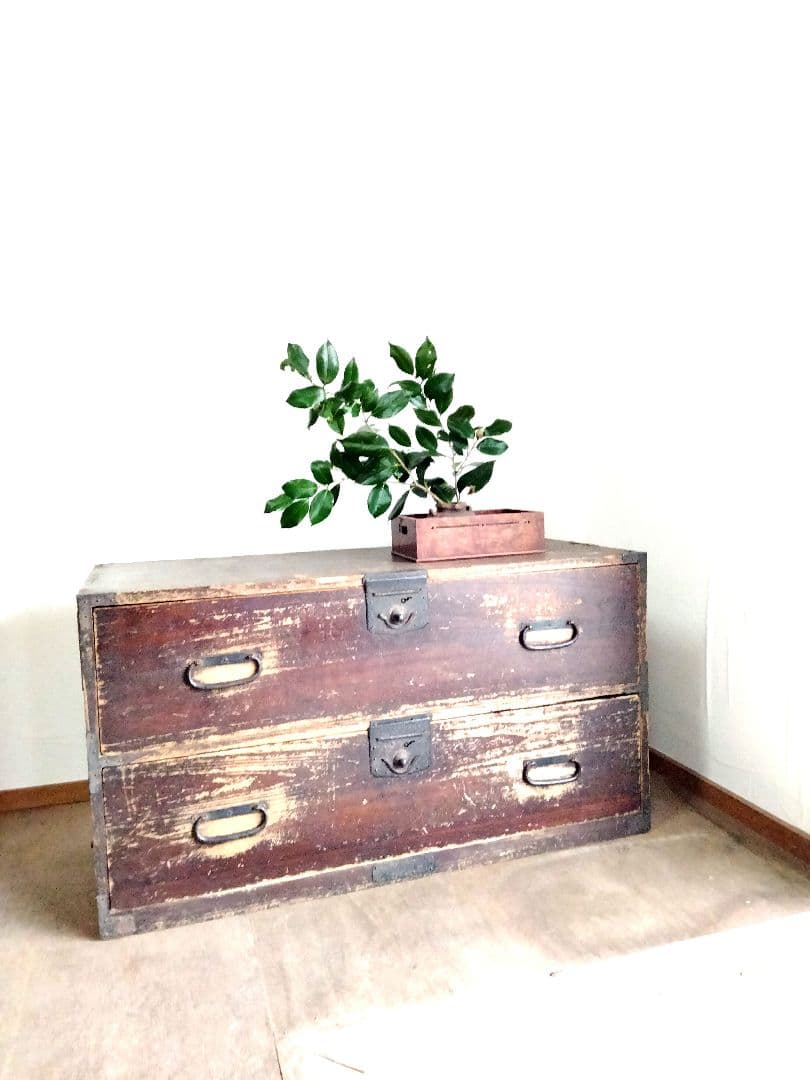 アンティーク　　引き出し箪笥　タンス　総桐　古道具