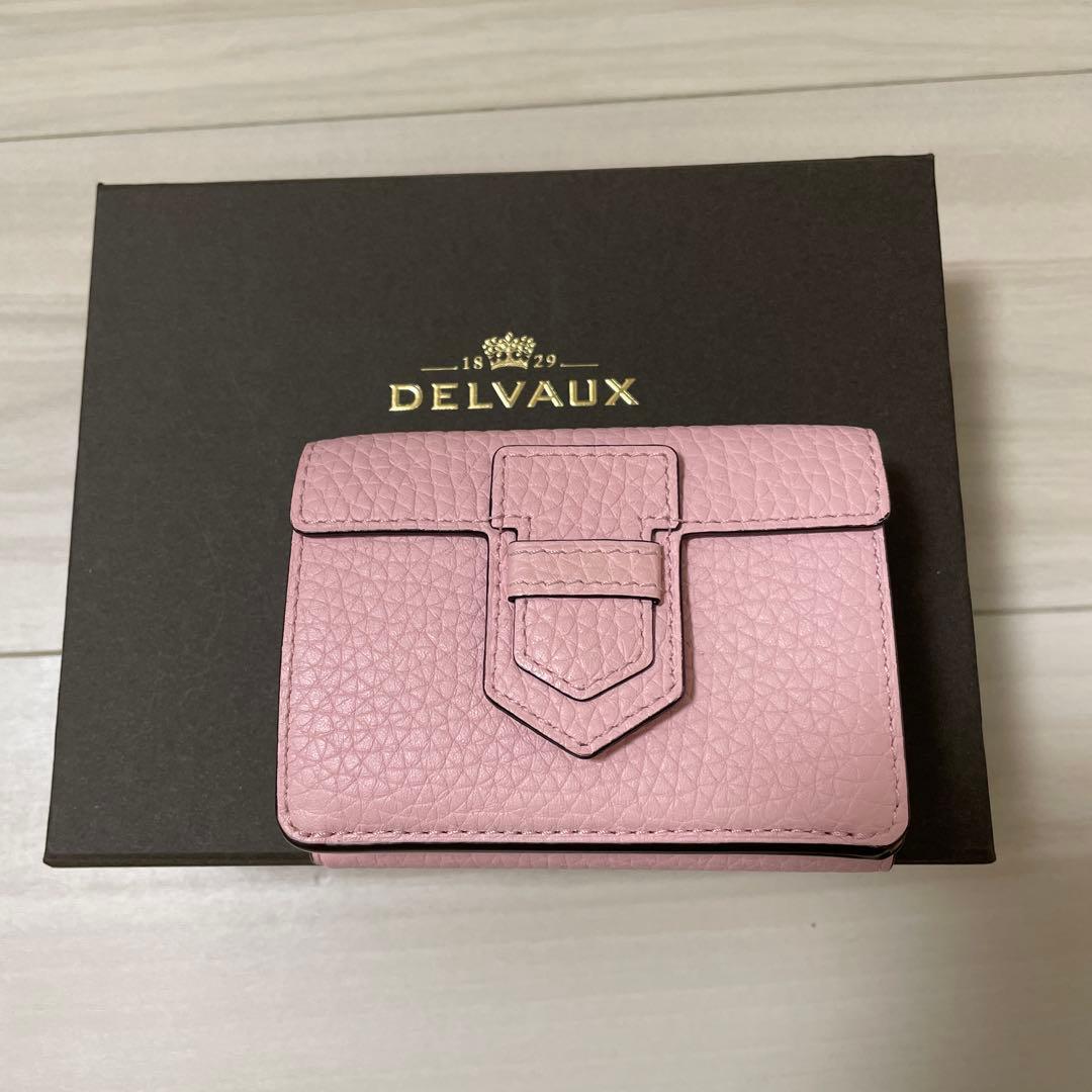 DELVAUX デルヴォー　三つ折り財布 ピンク