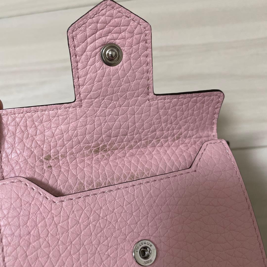 DELVAUX デルヴォー　三つ折り財布 ピンク