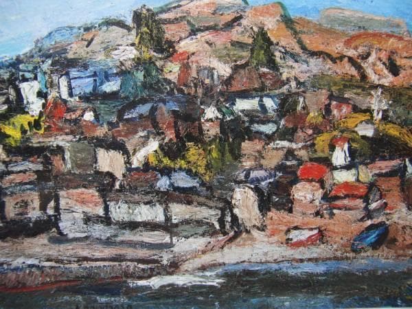 中川 一政、福浦、希少高級画集画、新品額装付