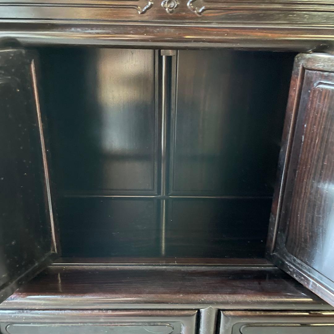 茶箪笥 水屋箪笥 飾り棚 茶棚　昭和レトロ 和製アンティーク 骨董 煎茶道具