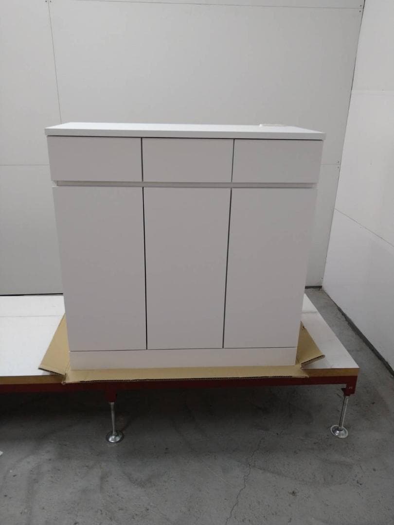 7058 シンプルキャビネット幅90 ホワイト