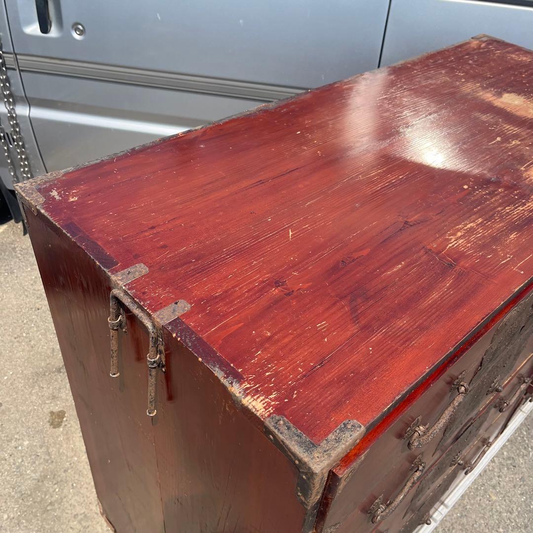 【アンティーク】昭和レトロ 時代箪笥 仙台箪笥 和簞笥 和風キャビネット 古民家