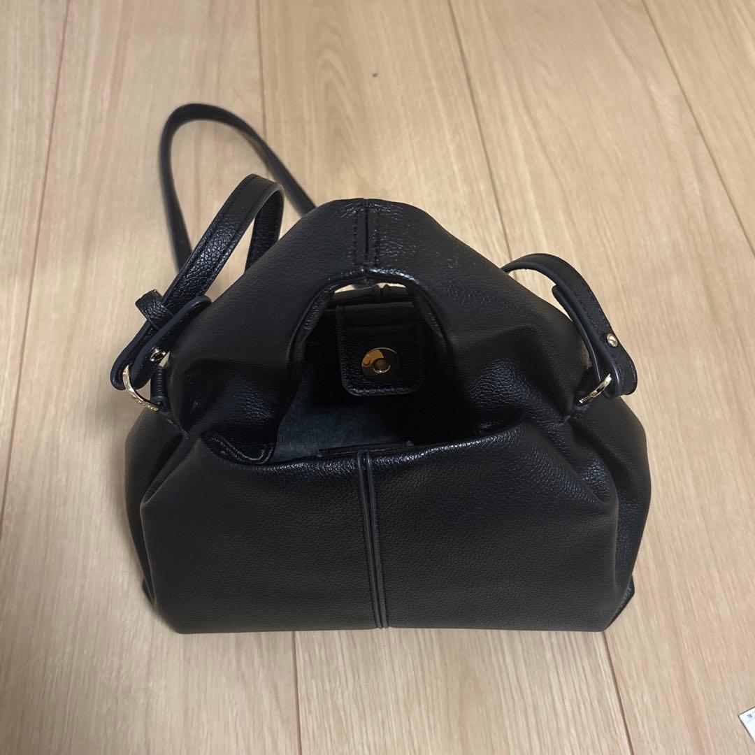 ま*め様 POLENE Numero Neuf Mini ブラックショルダーバッ