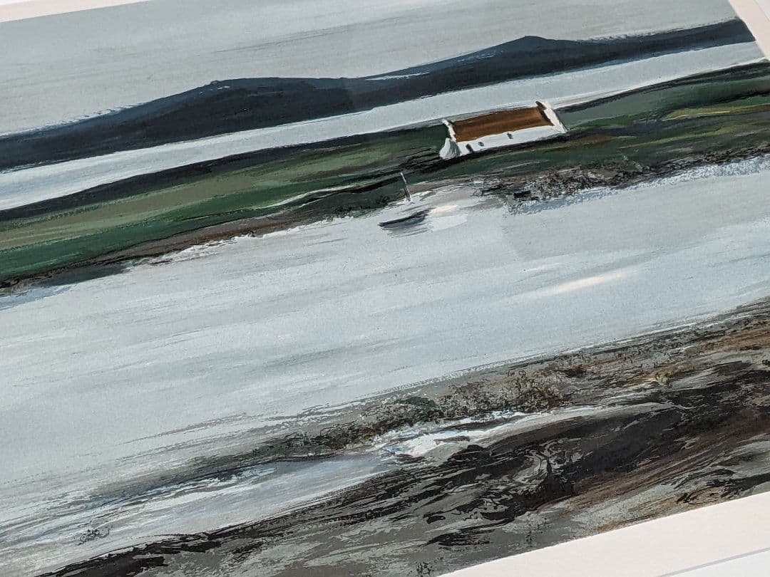 ジョルジュ　ラポルト　リトグラフ絵画　額装　フランス　アイルランド　ブルターニュ