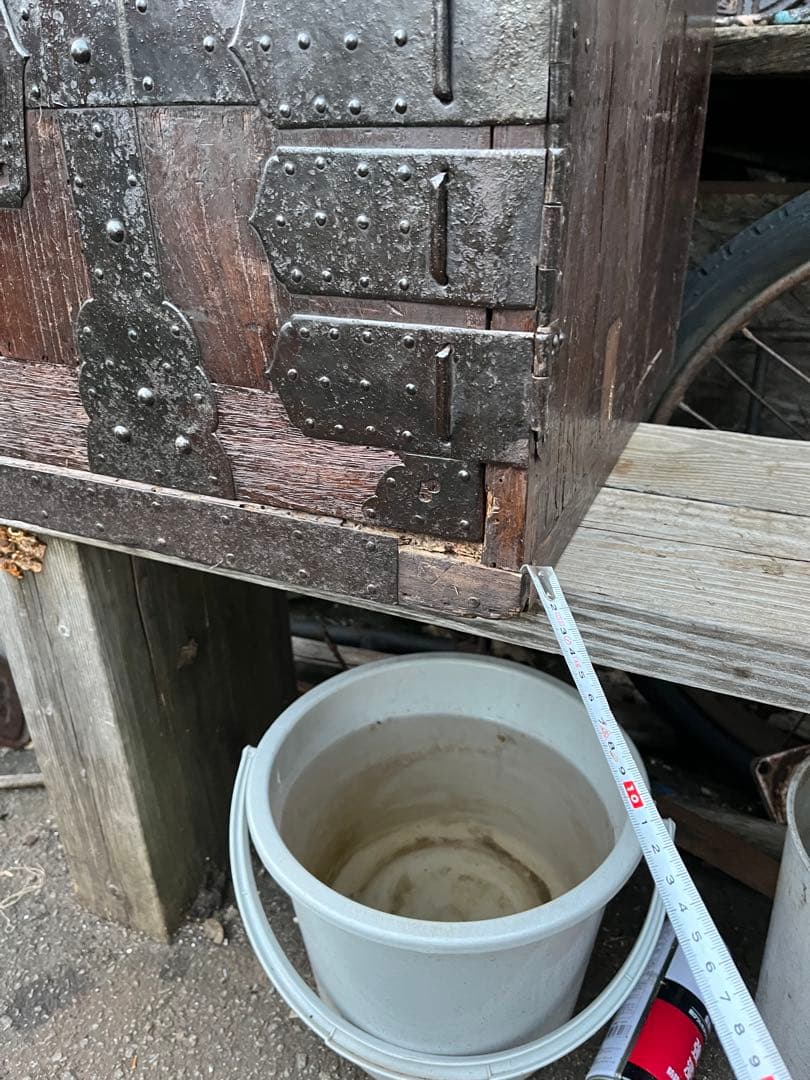 レトロ舟金庫、舟金庫、レトロ金庫、木製金庫、昭和レトロ金庫、舟箪笥