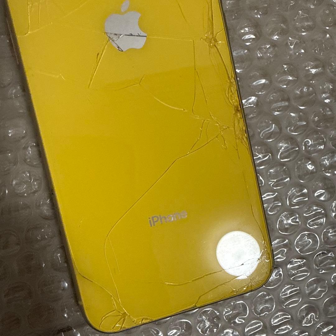 【背面割れあり】iPhoneXR 64GB イエロー