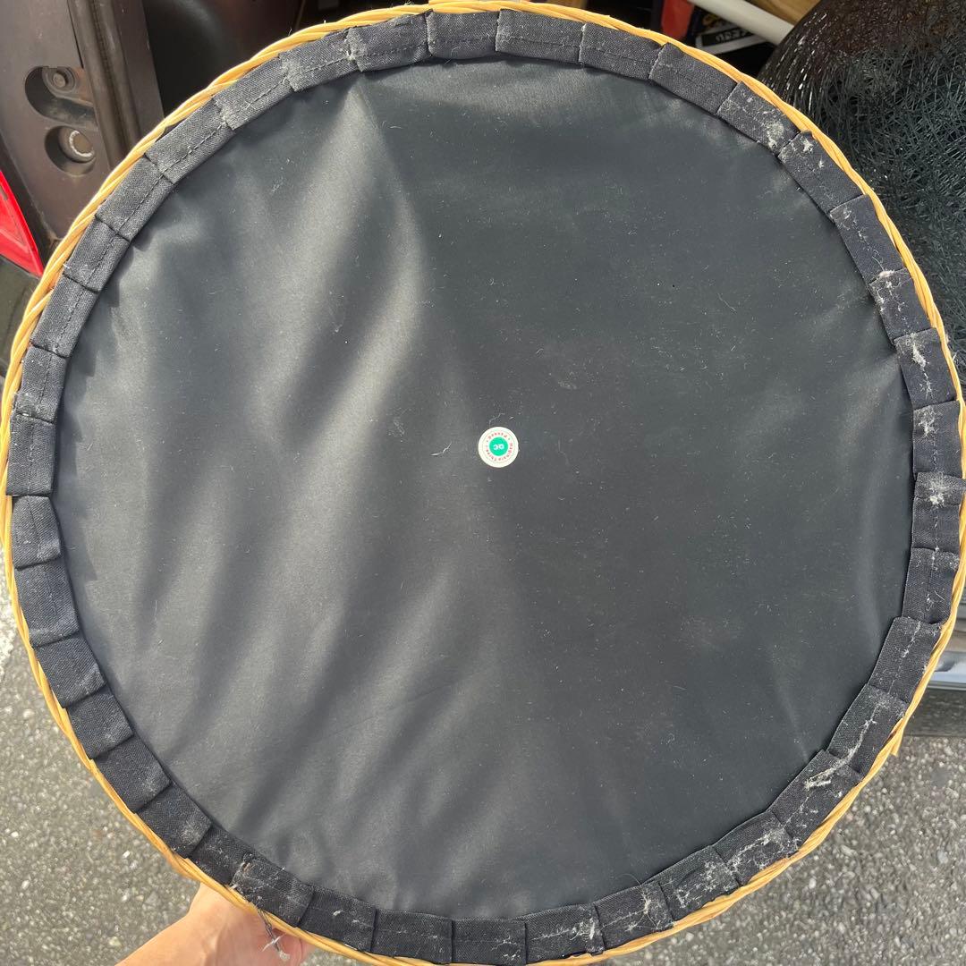 ナチュラル 美品 籐ラタン製 ラウンドスツール　ハギハラ　hagihara