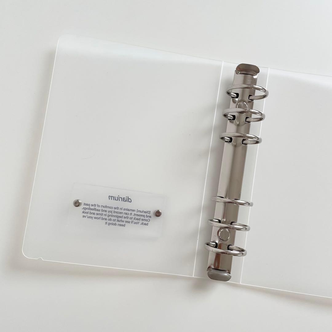 早い者勝ち　韓国　貯金　バインダー　カバー　A6 pvc diarium A
