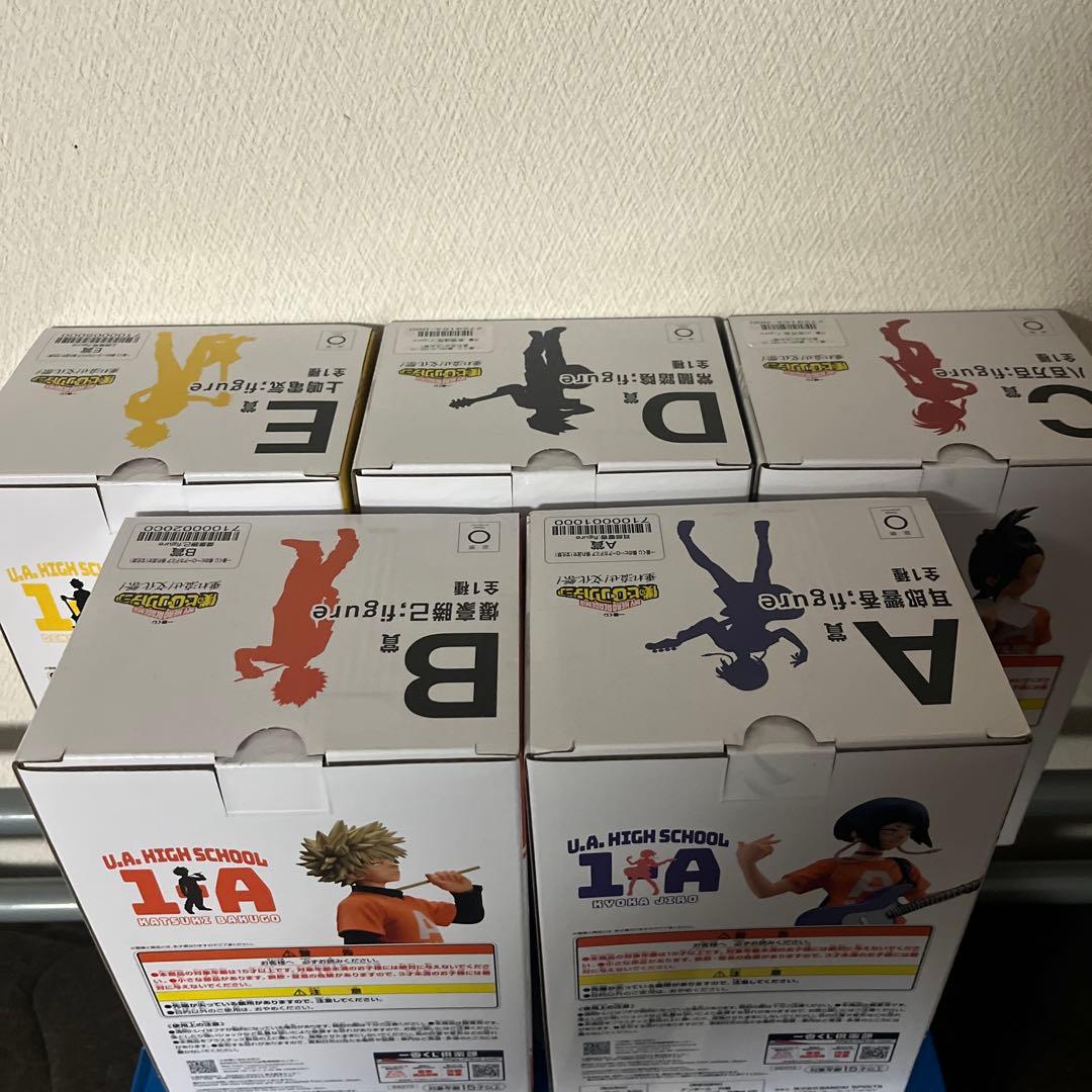 ヒロアカ一番くじ 垂れ流せ！文化祭！フィギュア ＋上鳴、耳郎、八百万ちょこのっこ