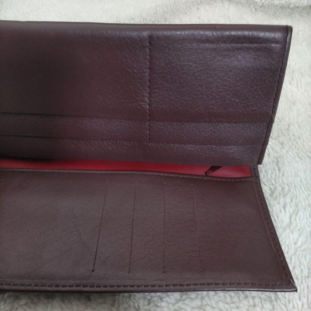 皇室　皇居　限定　長財布　折り財布　こげ茶　本革