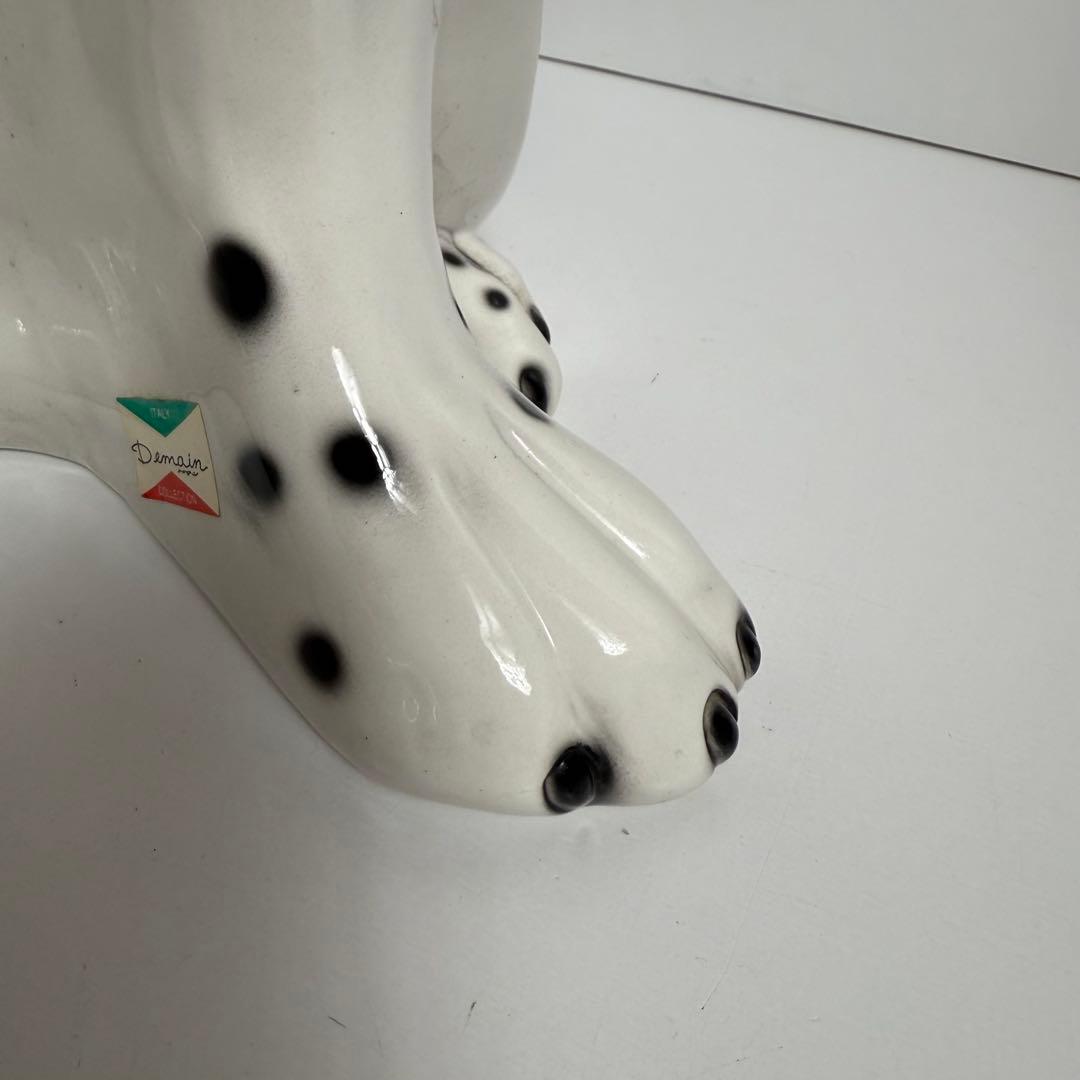 ダルメシアン　特大87cm イタリア製 Demain 陶器製 オブジェ 置物