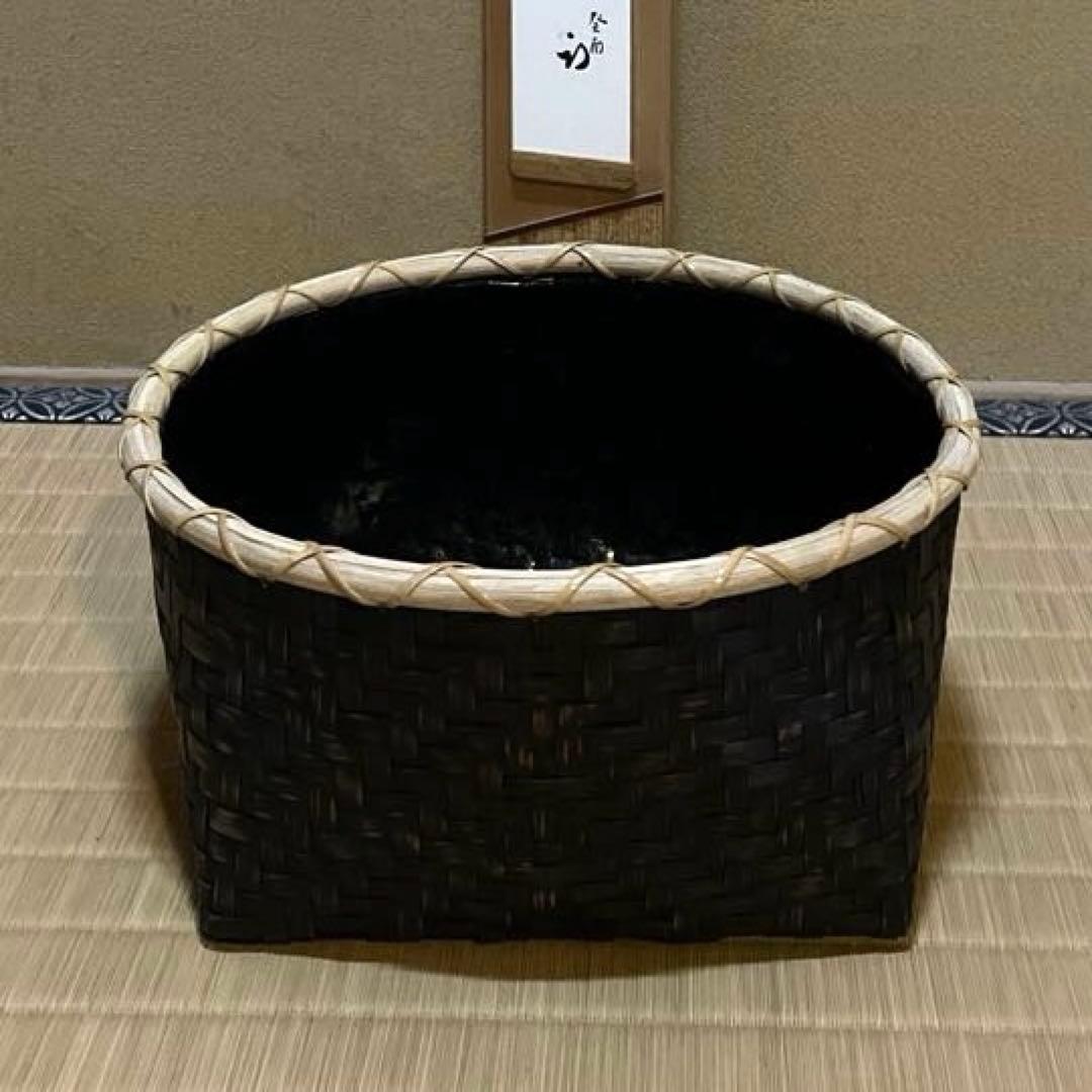 灰手前　炉用　茶道具 炭斗 炭取り 利休形