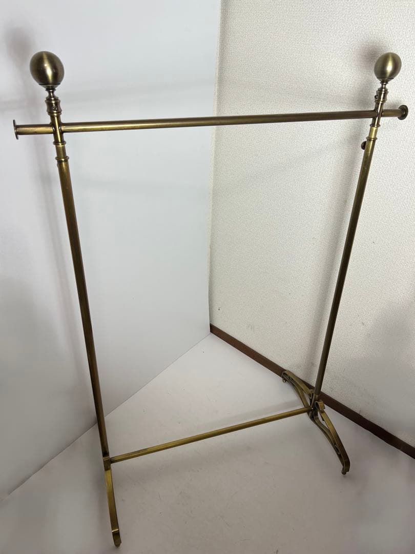 ② アンティーク　ゴールド　ハンガーラック ビンテージ　アイアン　幅90cm