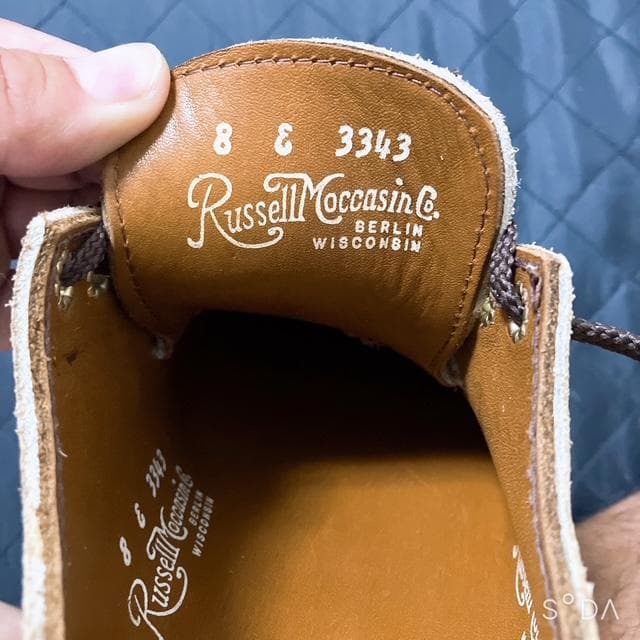 【未使用】ラッセルモカシン ブーツ S1278-27V（プー76）