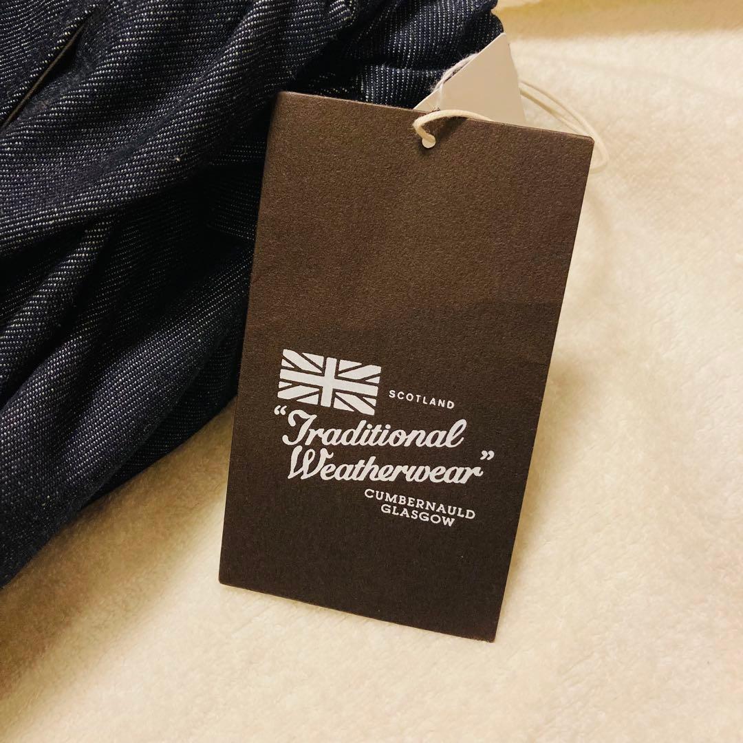 タグ付　トラディショナルウェザーウェア　ギャザーボリュームキュロットデニムパンツ