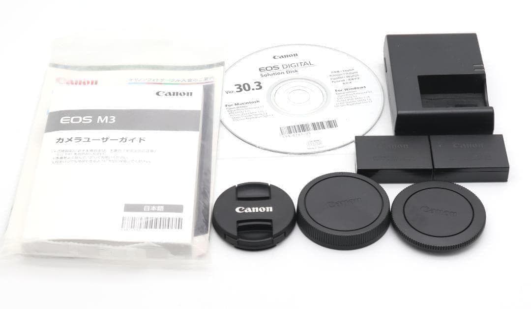 ■完動品 ほぼ新品 Canon EOS M3 ミレーレス一眼