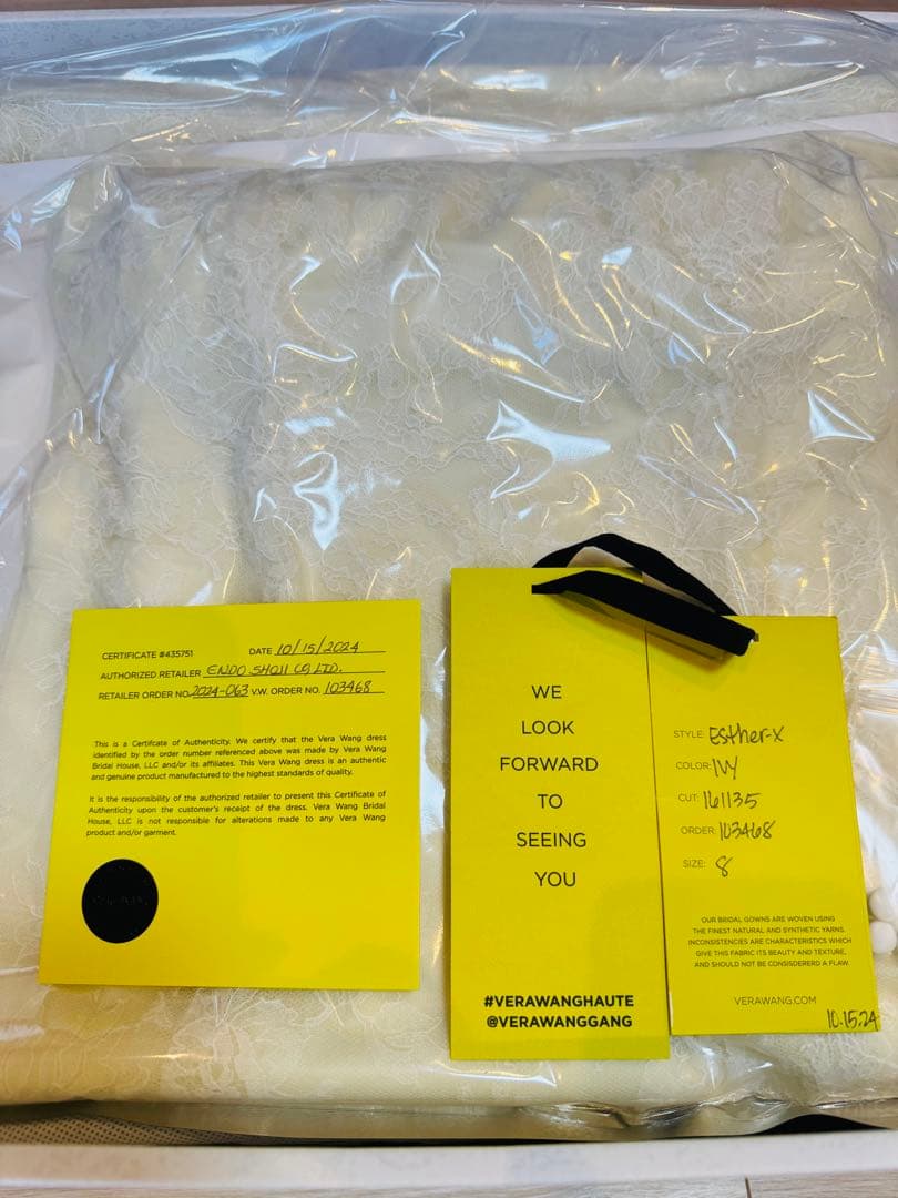 【新品】破格の値段！最高級Vera Wang Esther ヴェラウォンエスター