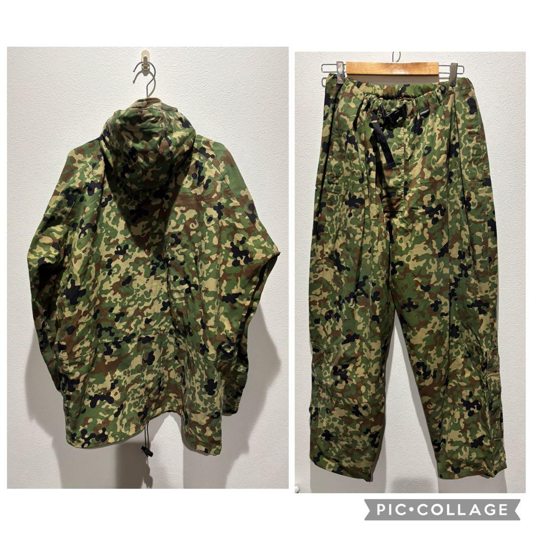 dimatech　陸自迷彩雨衣　カモフラ柄　戦闘服　上下セット