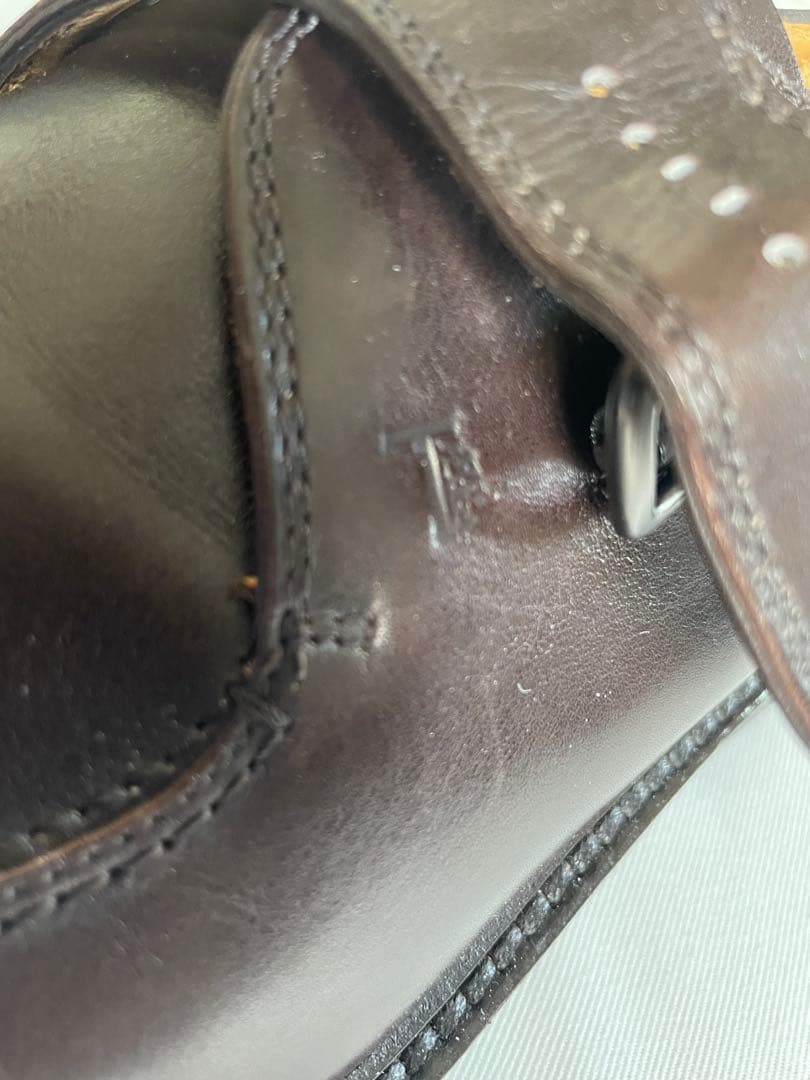 【新品】１５万 試着のみTod’s トッズ　モンクストラップ　ダークブラウン　８