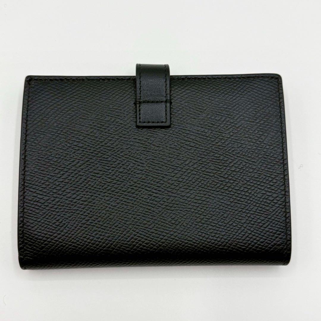 【美品✨現行】セリーヌ ミディアム ストラップウォレット 黒 レザー 箱 保存袋