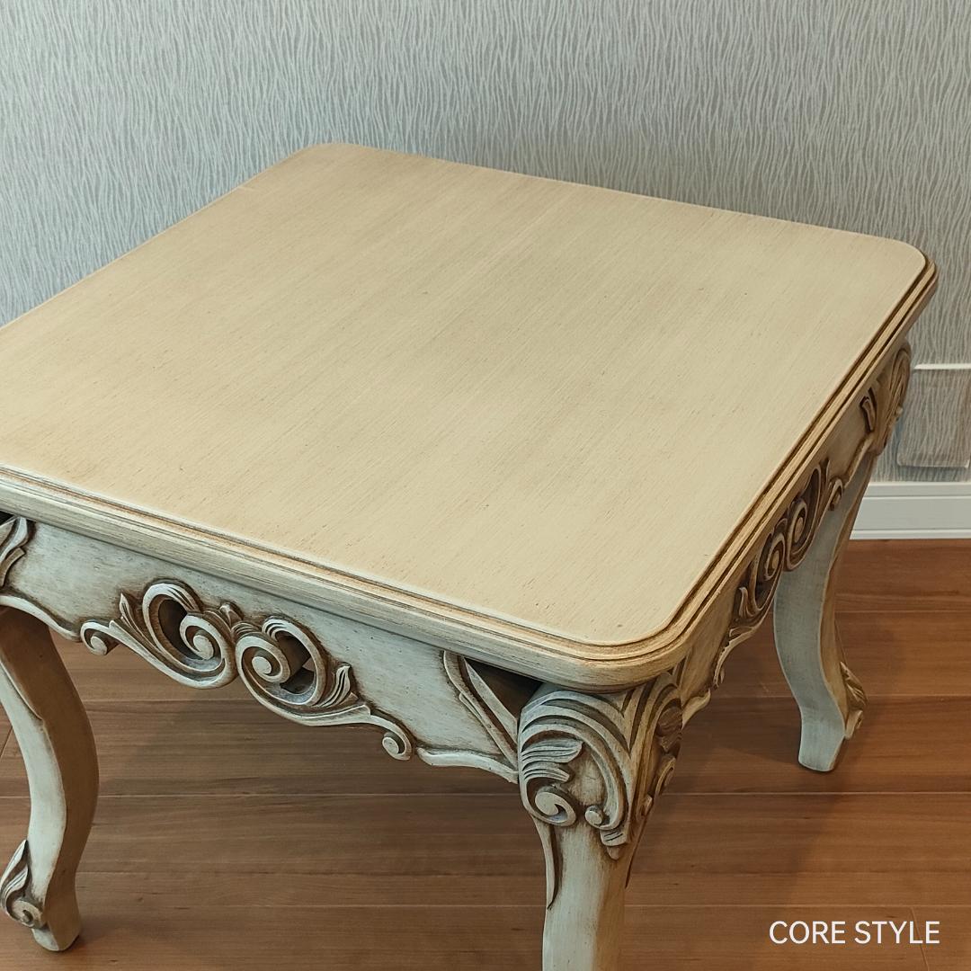 アンティーク調　オケージョナルテーブル　ロココ調　シャビーシック