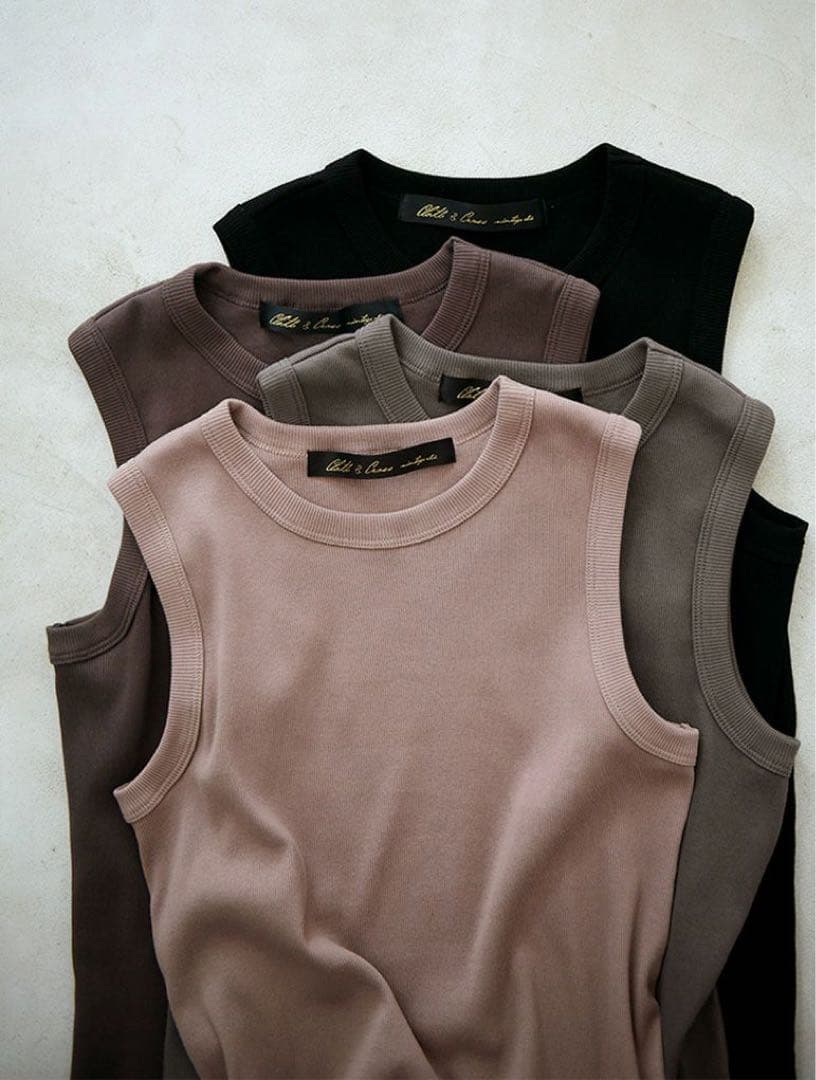 クロス&クロスリブタンク