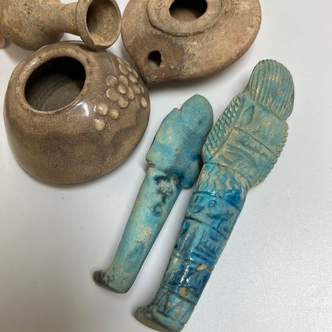 古代　エジプト　紀元前　ウ・シャブティ置物等　333g 東K8-0105①トエチ